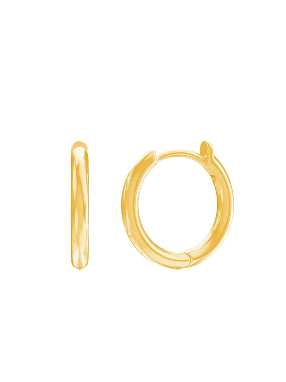 Babygold Solid 14k Moyen Solid Huggie Hoop Earrings, Never Worn